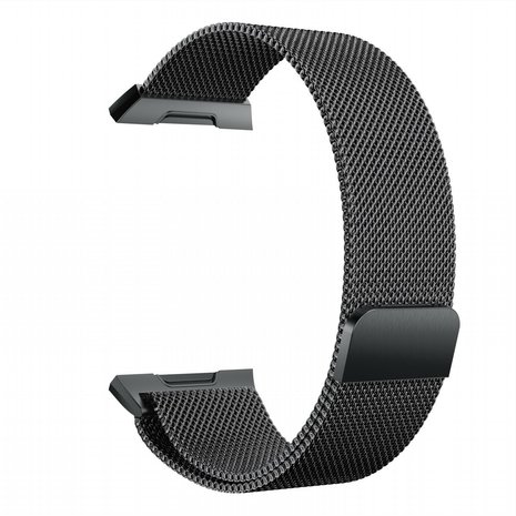 Strap-it Strap-it Bracelet Milanais Fitbit Ionic (noir)