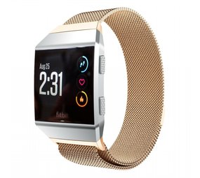 Strap-it Bracelet Milanais Fitbit Ionic (or rose)