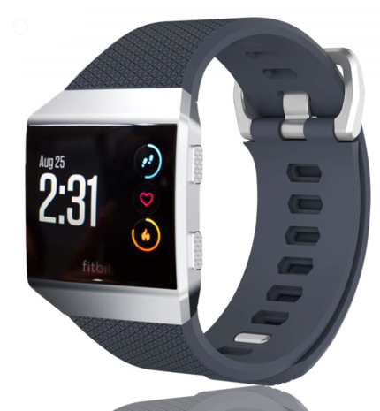 Strap-it Strap-it Bracelet silicone Fitbit Ionic (gris bleu)