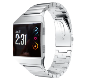 Strap-it Bracelet métal Fitbit Ionic (argent)