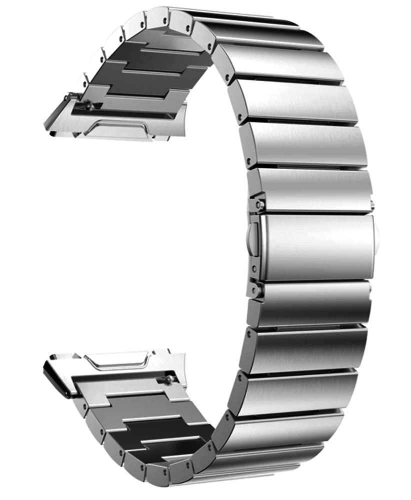 Strap-it Strap-it Bracelet métal Fitbit Ionic (argent)