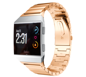 Strap-it Bracelet métal Fitbit Ionic (or rose)