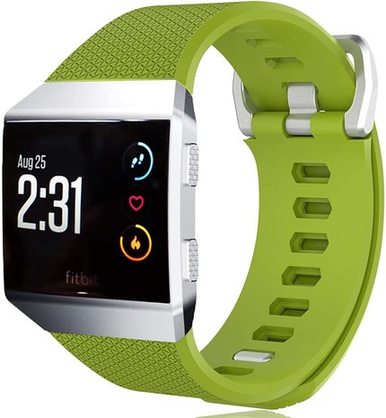 Strap-it Strap-it Bracelet silicone Fitbit Ionic (vert clair)