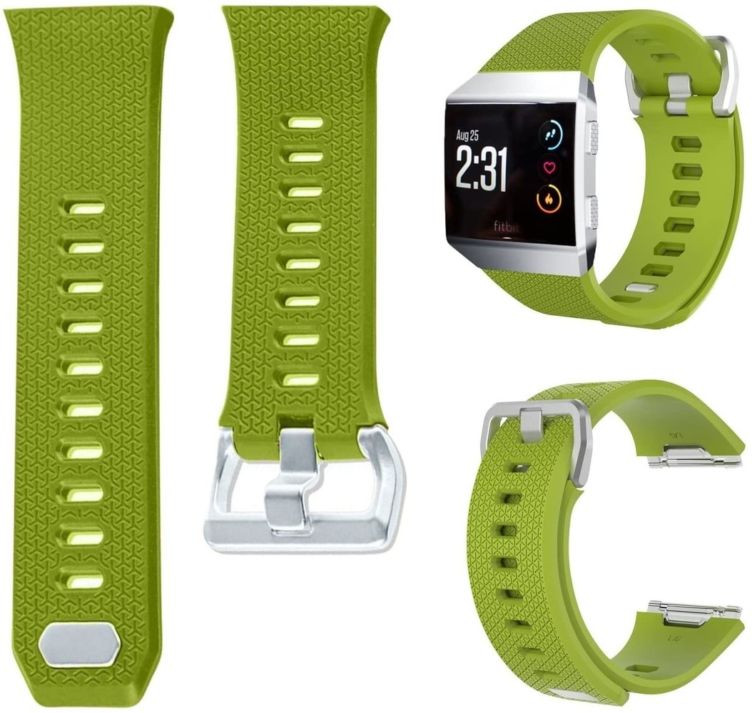 Strap-it Strap-it Bracelet silicone Fitbit Ionic (vert clair)