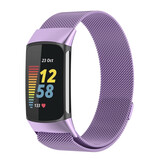 Strap-it Bracelet Milanais Fitbit Charge 5 (violet clair)