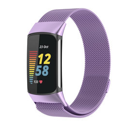 Strap-it Bracelet Milanais Fitbit Charge 5 (violet clair)