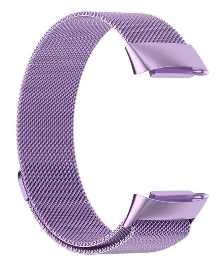 Strap-it Strap-it Bracelet Milanais Fitbit Charge 5 (violet clair)