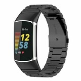 Strap-it Bracelet acier Fitbit Charge 5 (noir)