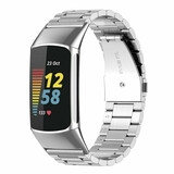 Strap-it Bracelet acier Fitbit Charge 5 (argent)