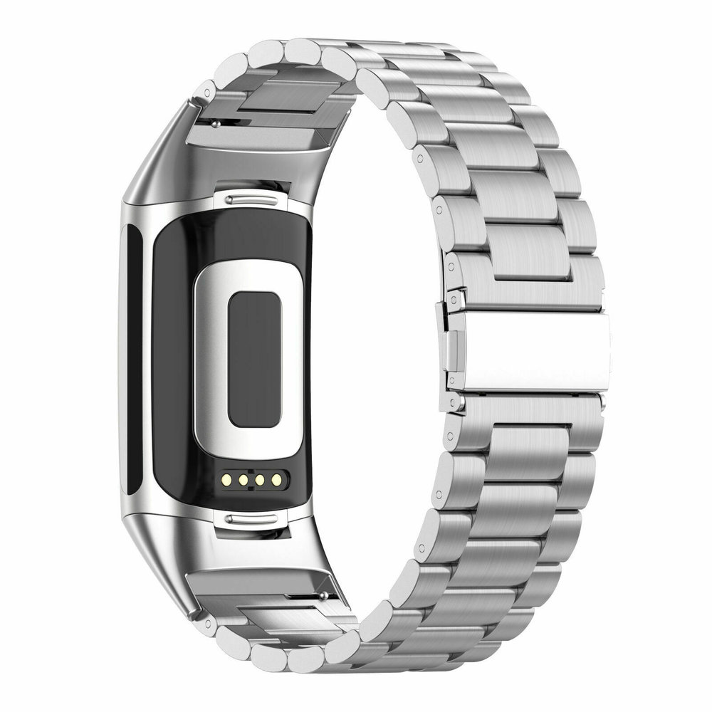 Strap-it Strap-it Bracelet acier Fitbit Charge 5 (argent)
