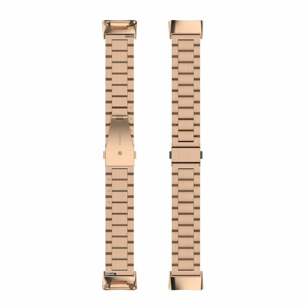 Strap-it Strap-it Bracelet acier Fitbit Charge 5 (or rose)