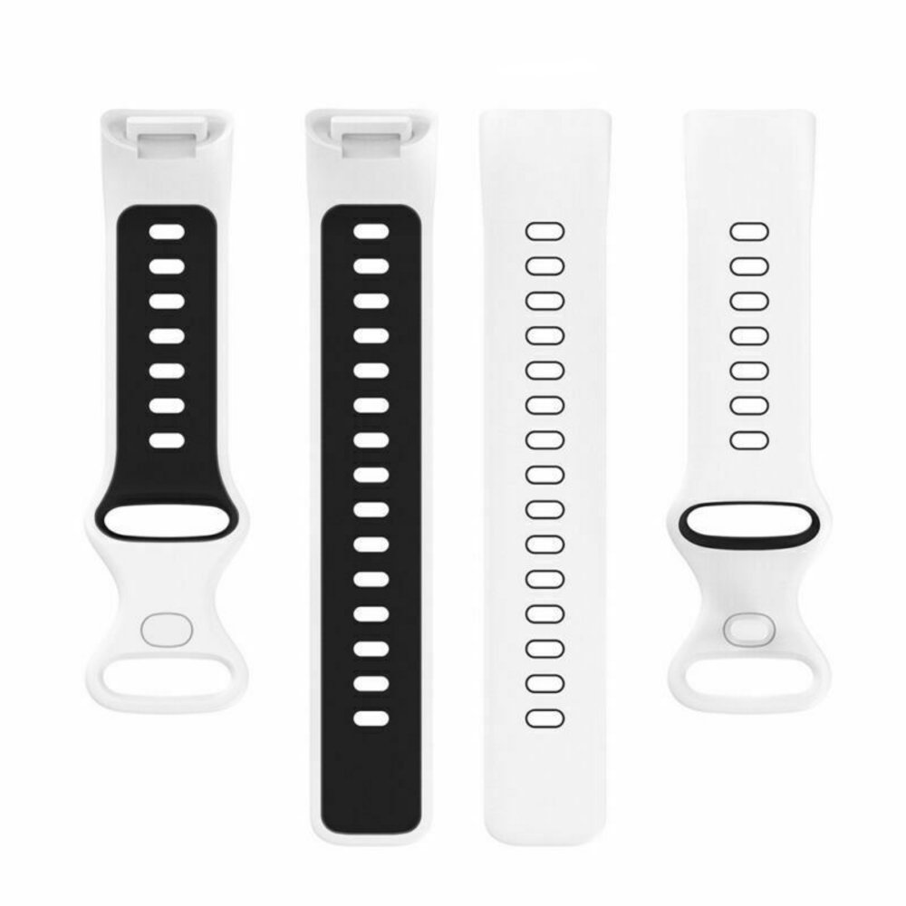 Strap-it Strap-it Bracelet sport Fitbit Charge 5 (blanc/noir) Strap-it Strap-it Bracelet sport Fitbit Charge 5 (blanc/noir)