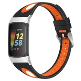 Strap-it Bracelet à boucle sport Fitbit Charge 5 (noir/orange)