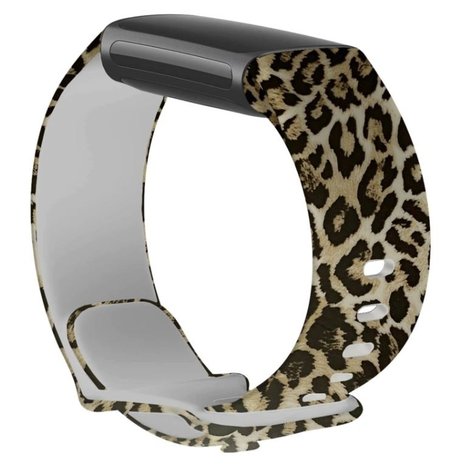Strap-it Strap-it Bracelet Lucky Leopard Fitbit Charge 5