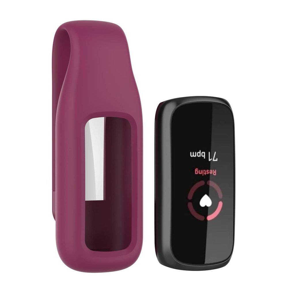 Strap-it Strap-it Clip en silicone Fitbit Luxe (bordeaux)