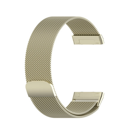 Strap-it Strap-it Bracelet Milanais Fitbit Sense (or clair)