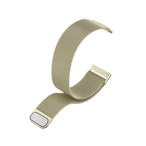 Strap-it Strap-it Bracelet Milanais Fitbit Sense (or clair)