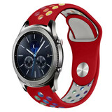 Strap-it Bracelet sport Samsung Gear S3 (rouge et multicolore)