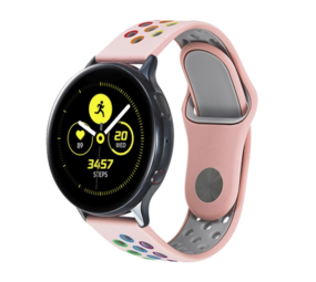 Strap-it Bracelet sport Samsung Galaxy Watch 42mm (rose et multicolore)
