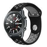 Strap-it Bracelet sport Samsung Galaxy Watch 3 45mm (noir/gris)