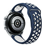 Strap-it Strap-it Bracelet sport Samsung Galaxy Watch 3 45mm (blanc/bleu) Strap-it Strap-it Bracelet sport Samsung Galaxy Watch 3 45mm (blanc/bleu)