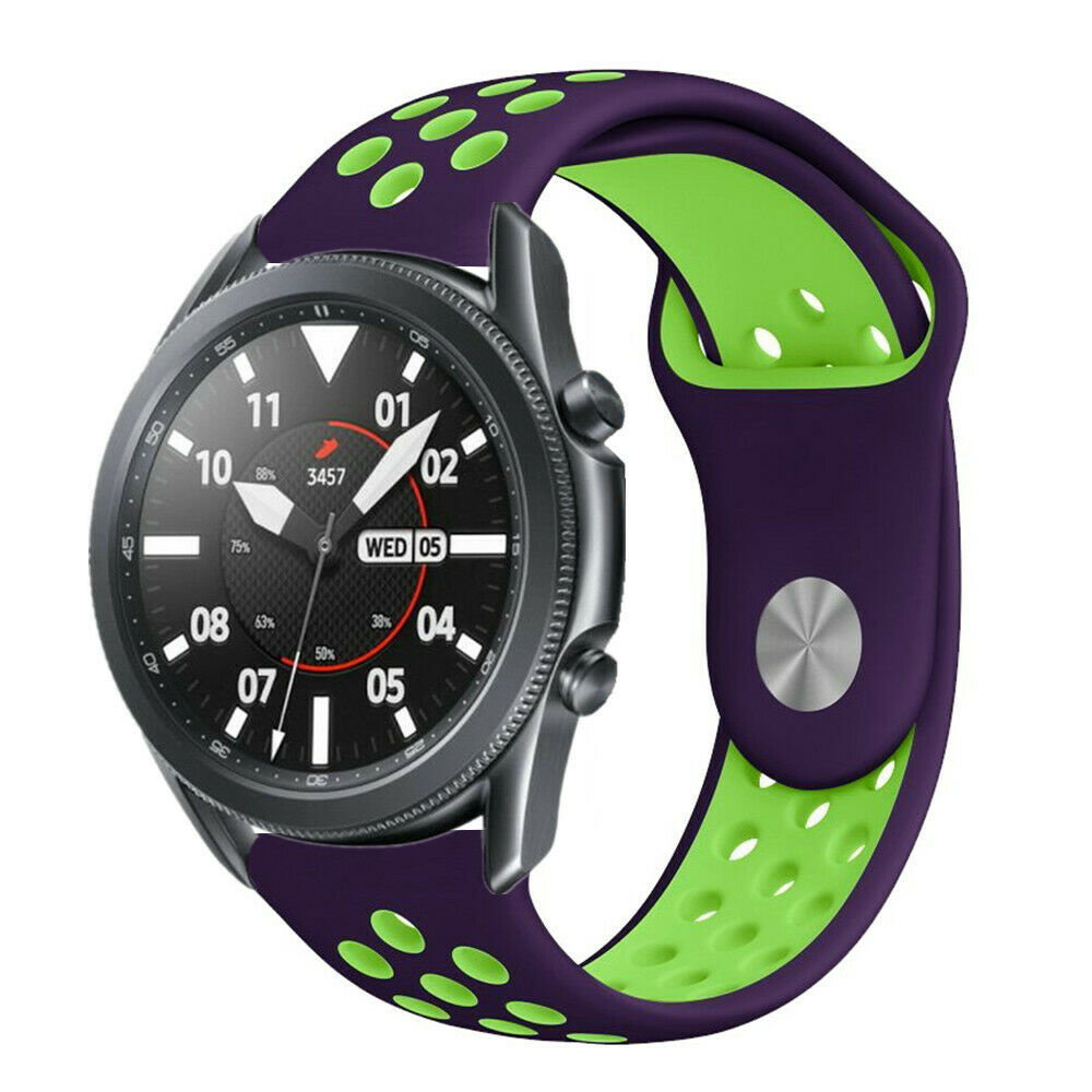 Strap-it Strap-it Bracelet sport Samsung Galaxy Watch 3 45mm (violet/vert)