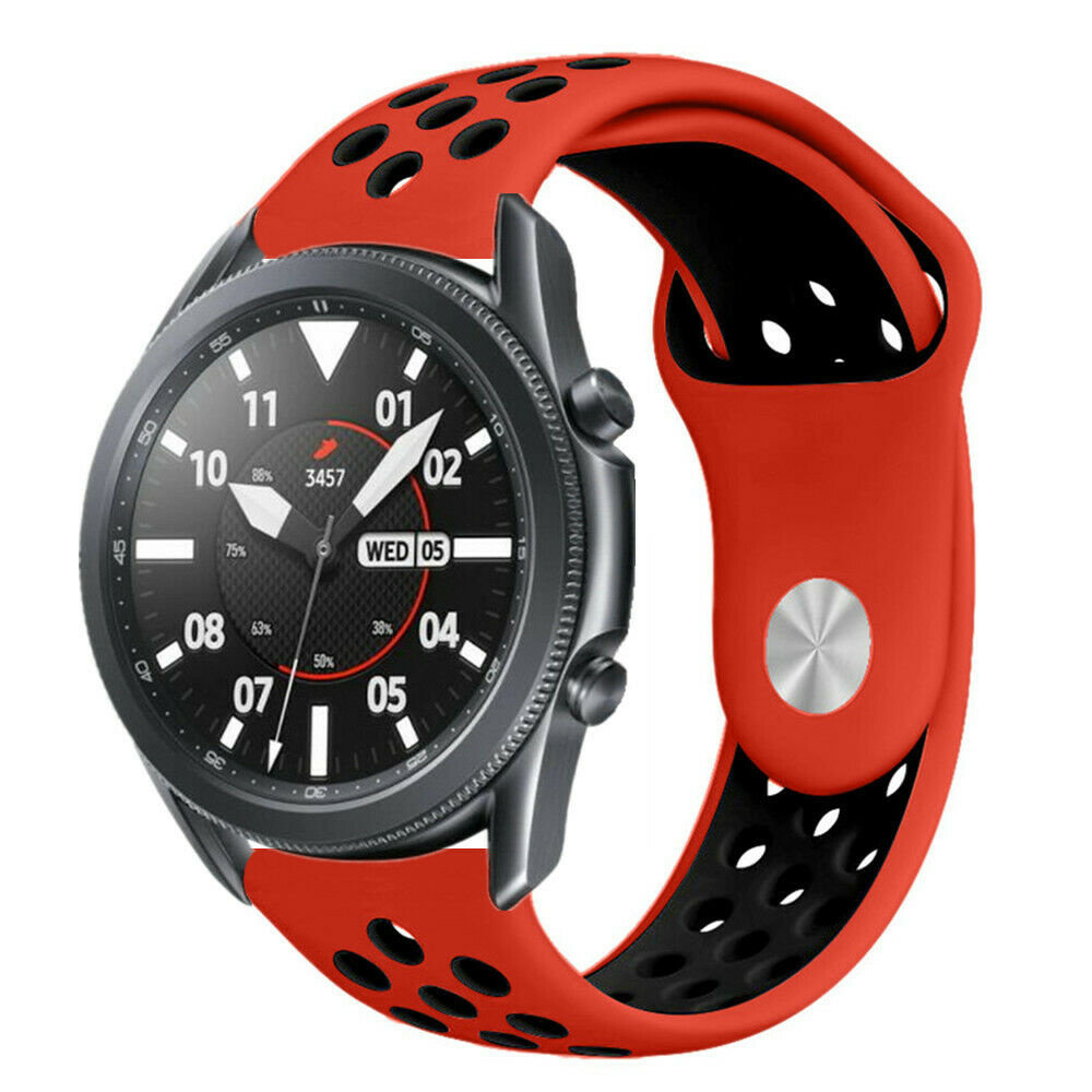 Strap-it Strap-it Bracelet sport Samsung Galaxy Watch 3 45mm (rouge/noir)