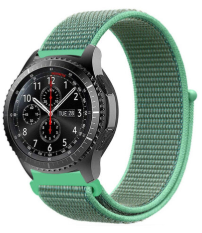 Strap-it Strap-it Bracelet nylon Samsung Galaxy Watch 46mm (menthe) Strap-it Strap-it Bracelet nylon Samsung Galaxy Watch 46mm (menthe)