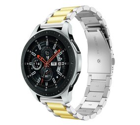Strap-it Bracelet acier Samsung Galaxy Watch 46mm (argent/or)