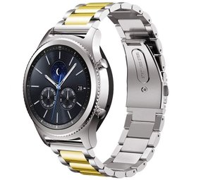 Strap-it Bracelet acier Samsung Gear S3 (argent/or)