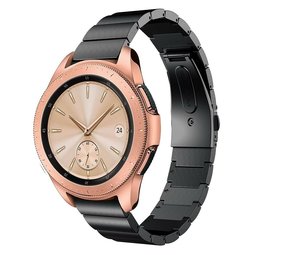 Strap-it Bracelet métal Samsung Galaxy Watch 42mm (noir)