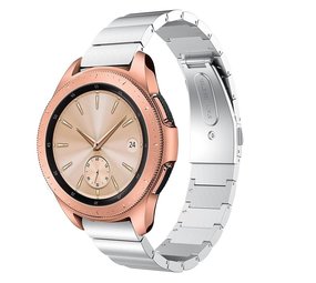 Strap-it Bracelet métal Samsung Galaxy Watch 42mm (argent)