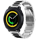 Strap-it Bracelet acier Samsung Gear Sport (argent/noir)