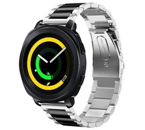 Strap-it Bracelet acier Samsung Gear Sport (argent/noir)