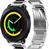 Strap-it Strap-it Bracelet acier Samsung Gear Sport (argent/noir) Strap-it Strap-it Bracelet acier Samsung Gear Sport (argent/noir)