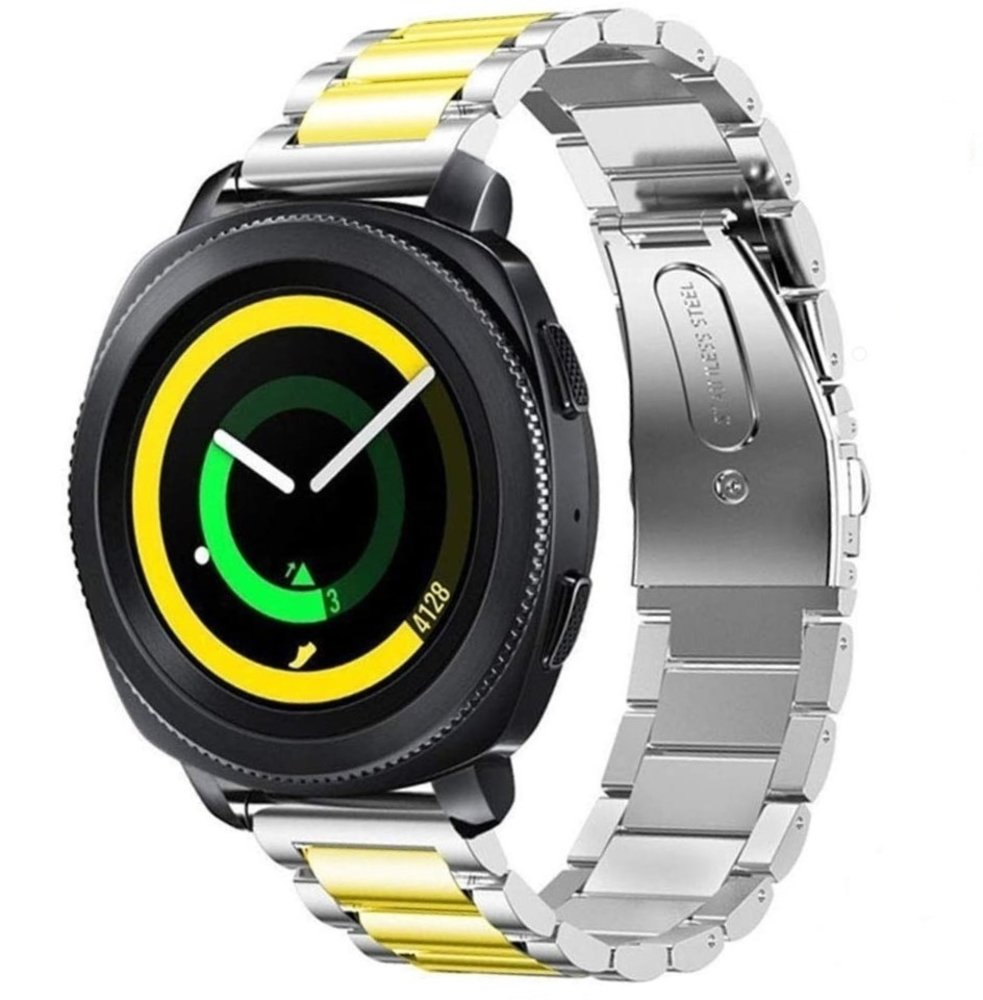 Strap-it Strap-it Bracelet acier Samsung Gear Sport (argent/or)