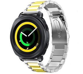 Strap-it Bracelet acier Samsung Gear Sport (argent/or)