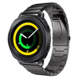 Strap-it Bracelet métal Samsung Gear Sport (noir)