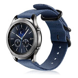 Strap-it Bracelet nylon boucle Samsung Gear S3 (bleu)
