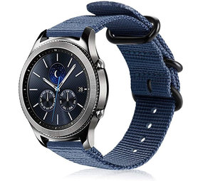 Strap-it Bracelet nylon boucle Samsung Gear S3 (bleu)
