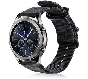 Strap-it Bracelet nylon boucle Samsung Gear S3 (noir)