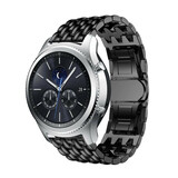 Strap-it Bracelet acier dragon Samsung Gear S3 (noir)