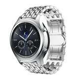 Strap-it Bracelet acier dragon Samsung Gear S3 (argent)