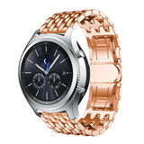 Strap-it Bracelet acier dragon Samsung Gear S3 (or rose)