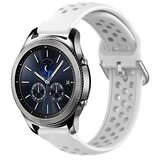 Strap-it Bracelet silicone avec trous Samsung Gear S3 (blanc)