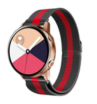 Strap-it Strap-it Bracelet Milanais Samsung Galaxy Watch Active (noir/rouge)