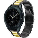 Strap-it Bracelet acier Samsung Galaxy Watch 42mm (noir/or)