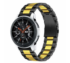 Strap-it Bracelet acier Samsung Galaxy Watch 46mm (noir/or)