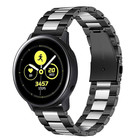 Strap-it Strap-it Bracelet acier Samsung Galaxy Watch Active (noir/argent)