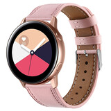 Strap-it Bracelet cuir Samsung Galaxy Watch Active(rose)